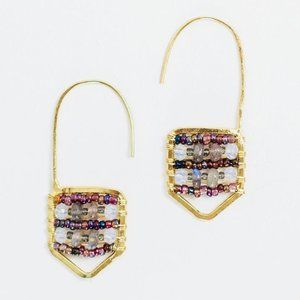 Mata Traders Kinsley Hook Earrings Purple